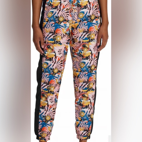 The North Face Pants - The North Face Women’s Hydrenaline Windwall Black Tropical Gorpcore Pants Large